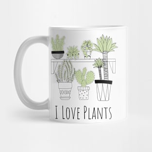 I Love Plants (dark) Mug
